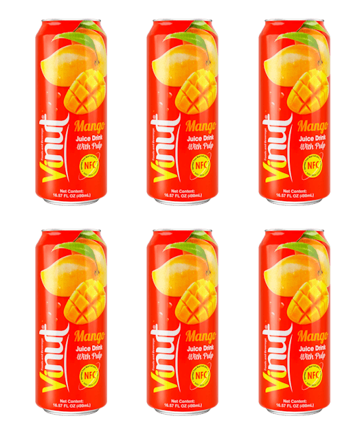 VINUT NFC Mango Juice Drink With Pulp 490ml - A&E Foodstore