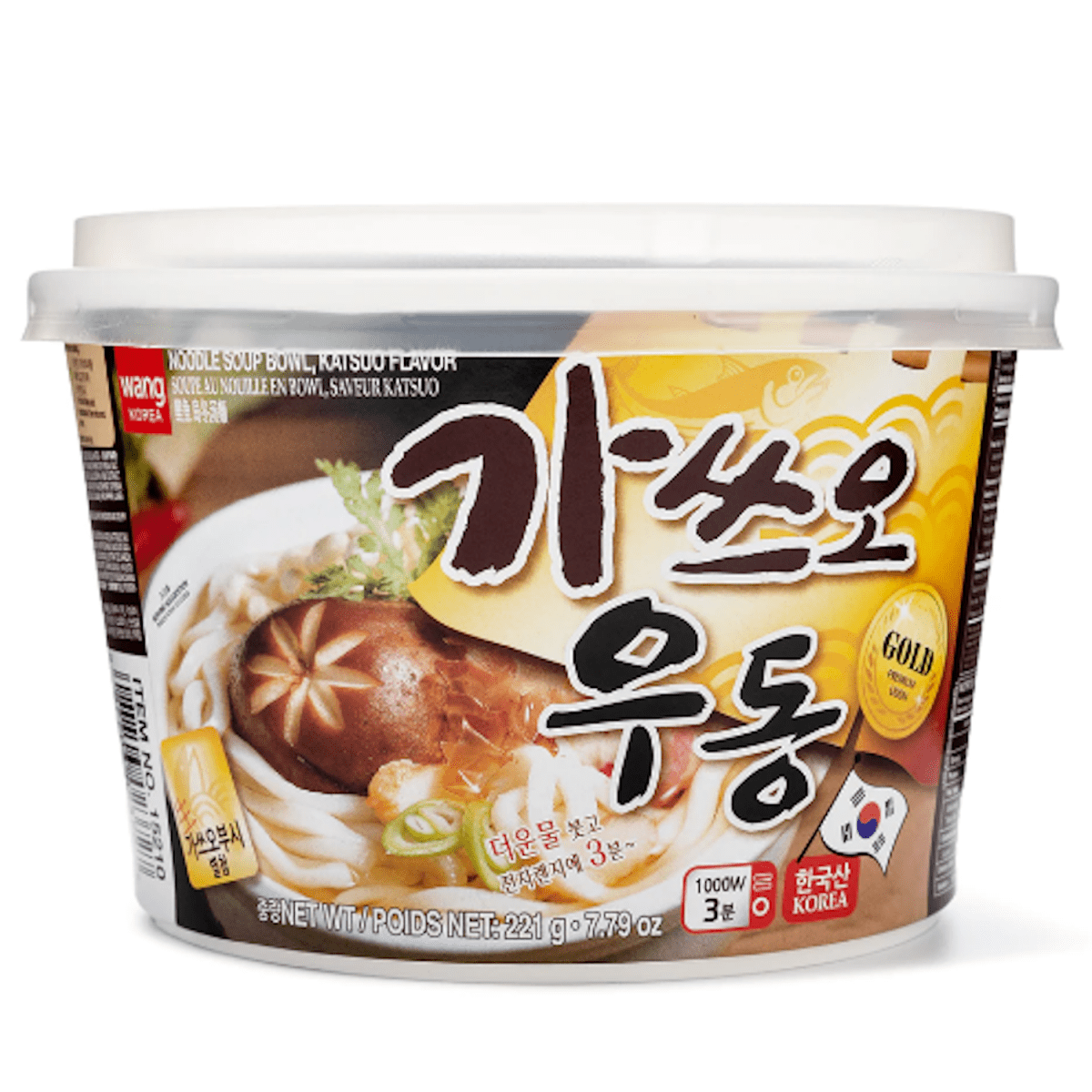 Wang Korea Katsuo Instant Udon Bowl 221g - A&E Foodstore