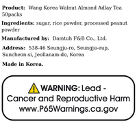 Wang Korea Walnut Almond Adlay Tea 50packs - A&E Foodstore