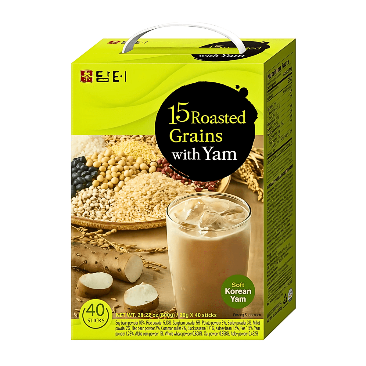 Wang Korea Yam & 15Grain Tea 40Sticks - A&E Foodstore