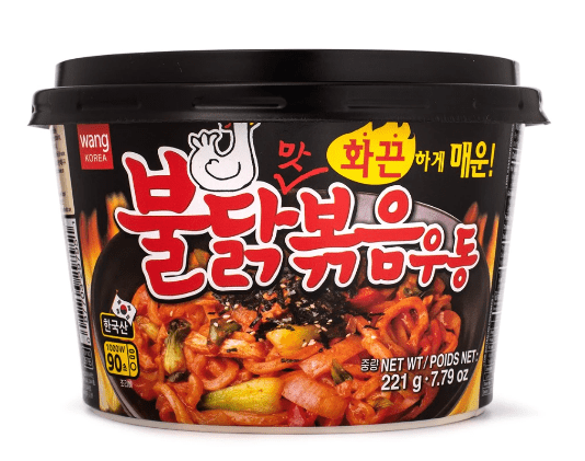 Wang Korean Style Stir - Fried Udon Cup, Hot Chicken Flavor 221g - A&E Foodstore