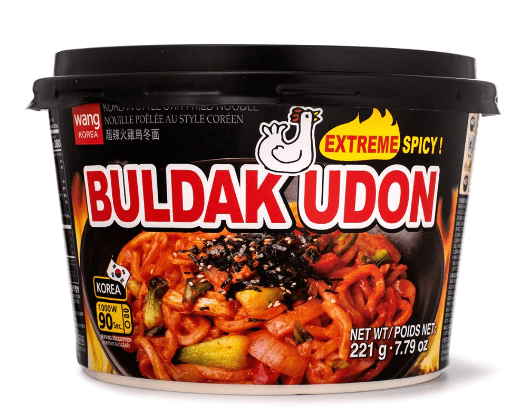 Wang Korean Style Stir - Fried Udon Cup, Hot Chicken Flavor 221g - A&E Foodstore