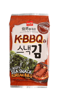 Wang Roasted Seaweed Snack, Korean Barbeque Flavored Pack of 16 - A&E Foodstore