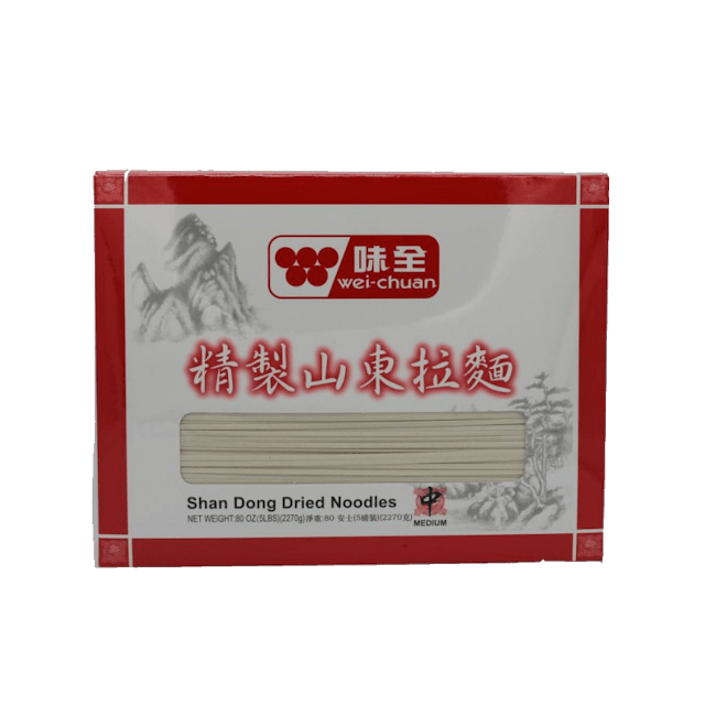Wei - chuan Shan Dong Medium Dried Noodles 5lb - A&E Foodstore