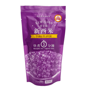 WuFuYuan Taro New Sago Boba Tapioca Pearls 250g - A&E Foodstore