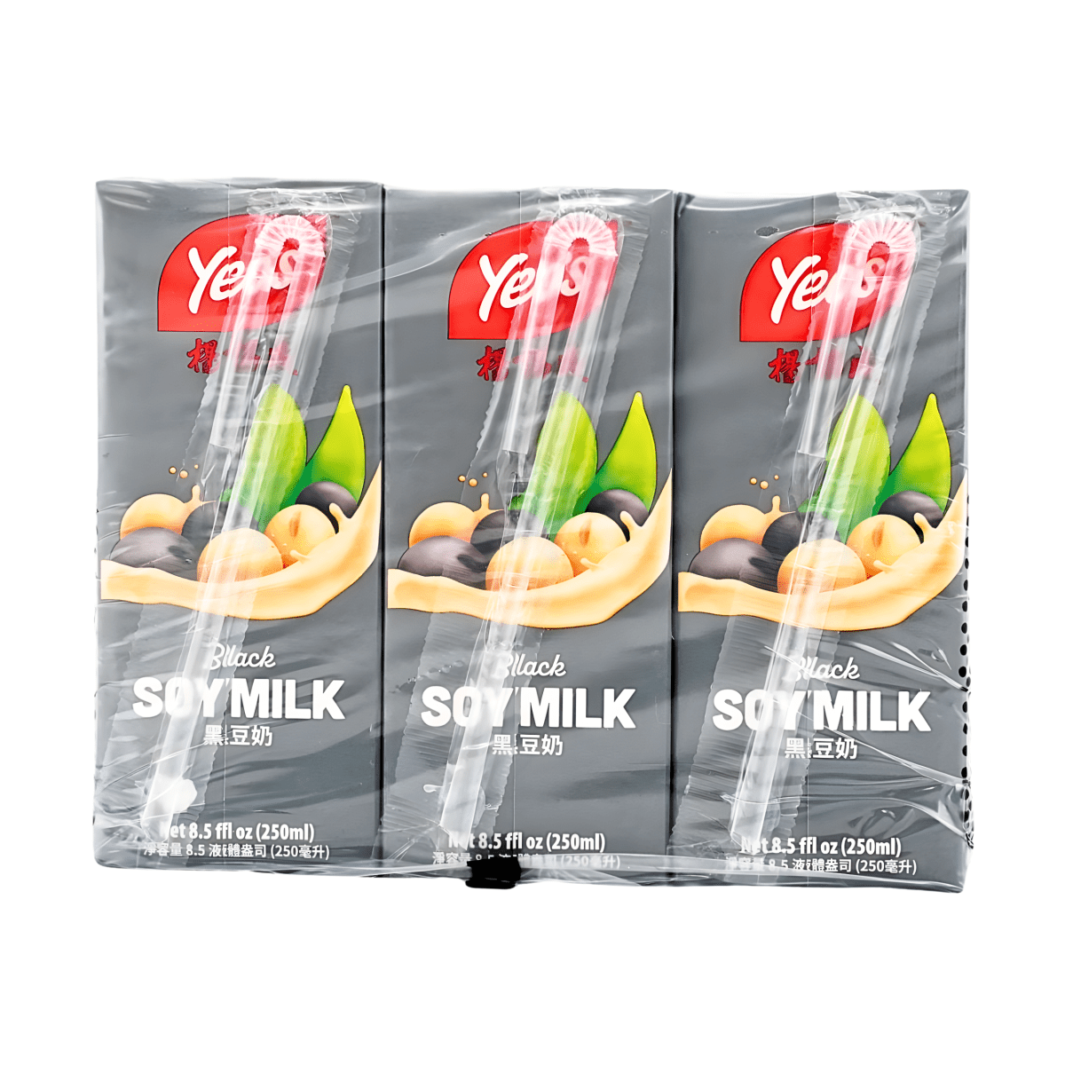 [YEO'S] Black Soymilk - 8.5oz(6Pack) - A&E Foodstore