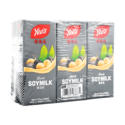 [YEO'S] Black Soymilk - 8.5oz(6Pack) - A&E Foodstore