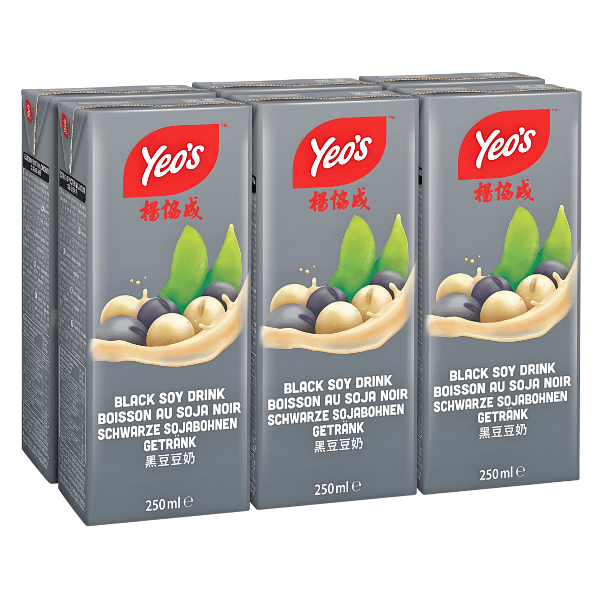 [YEO'S] Black Soymilk - 8.5oz(6Pack) - A&E Foodstore