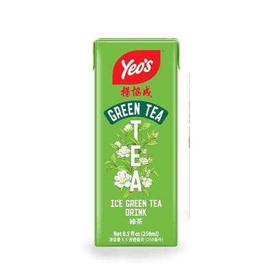 Yeo's Ice Green Tea Drink 250ml Pack of 6 - A&E Foodstore