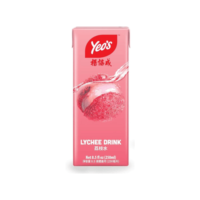 Yeo's Lychee Drink 250ml Pack of 6 - A&E Foodstore