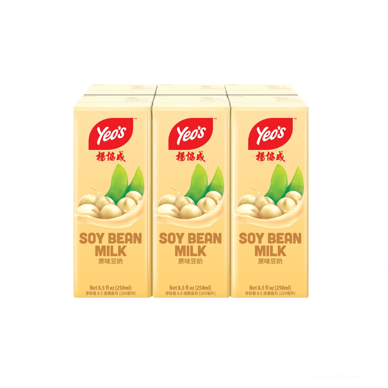 Yeo's Soy Bean Milk 250ml Pack of 6 - A&E Foodstore