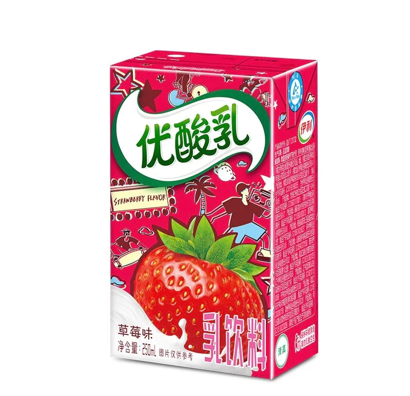 Yili Yogurt Strawberry Flavor 250ml - A&E Foodstore