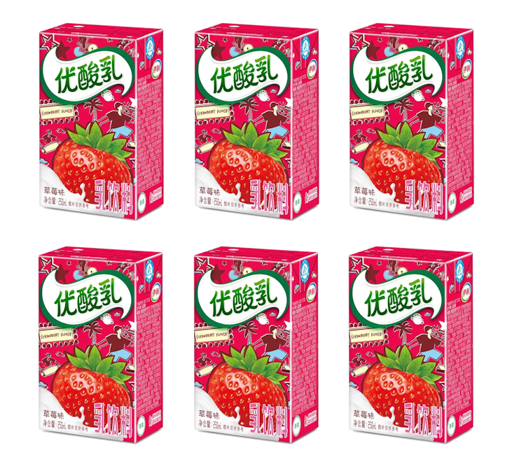 Yili Yogurt Strawberry Flavor 250ml - A&E Foodstore