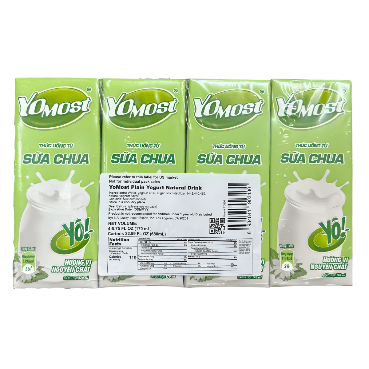 [YOMOST] Plain Yogurt Natural Drink - 170 ml - A&E Foodstore