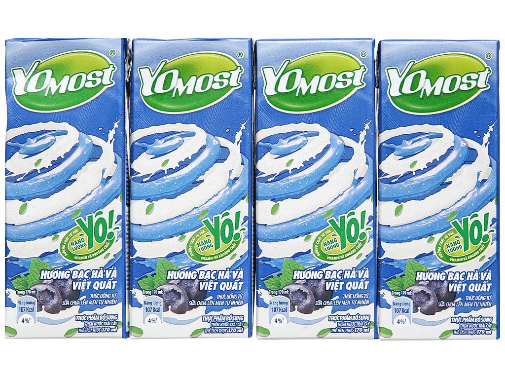 [YOMOST] Yogurt Drink Mint & Blueberry Flavor - 170ml - A&E Foodstore