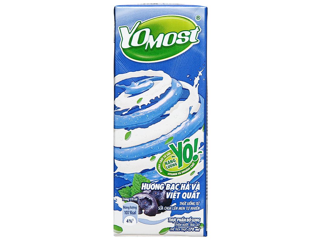 [YOMOST] Yogurt Drink Mint & Blueberry Flavor - 170ml - A&E Foodstore