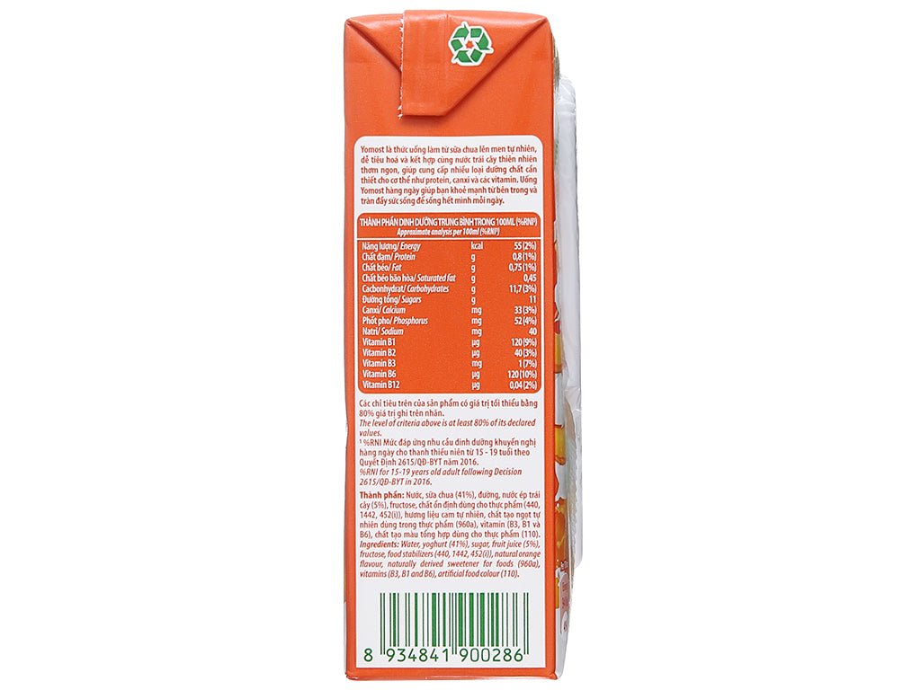 [YOMOST] Yogurt Drink Orange Flavor - 170 ml - A&E Foodstore