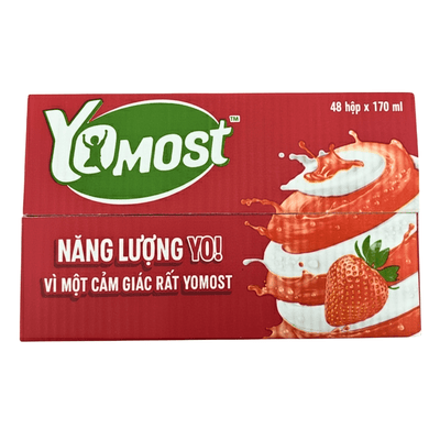 [YOMOST] Yogurt Drink Strawberry Flavor - 170 ml - A&E Foodstore