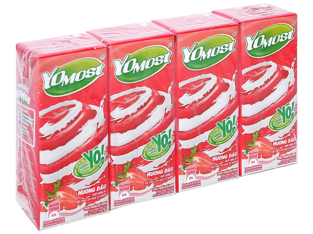 [YOMOST] Yogurt Drink Strawberry Flavor - 170 ml - A&E Foodstore