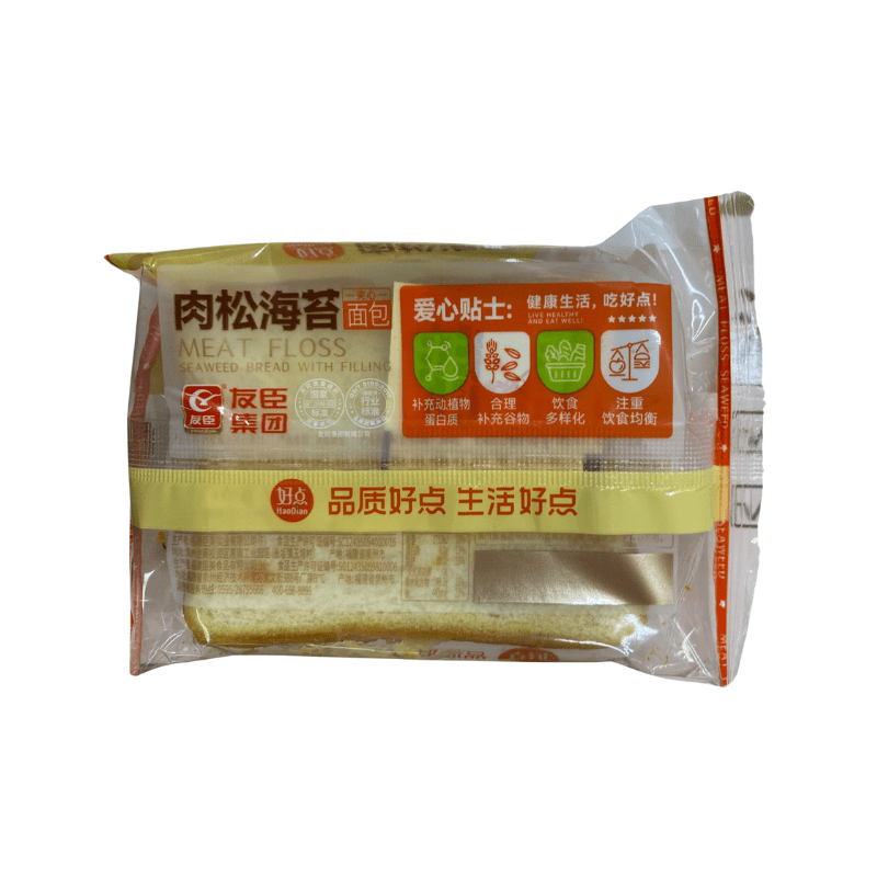Youchen HaoDian Meat Floss Seaweed Toast with Filling 30pcs 2kg - A&E Foodstore